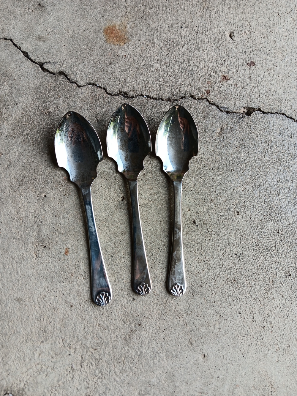 set of 3 Sheffield 5 inch England Honey Jelly Spoons